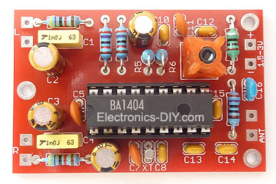 BA1404 Stereo FM Transmitter Kit