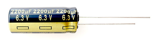 2200uF 6.3V Panasonic FM Capacitor