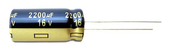 2200uF 16V Panasonic FM Capacitor