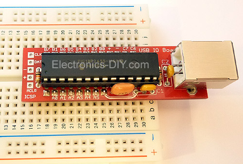 USB IO Board PIC18F2455/PIC18F2550