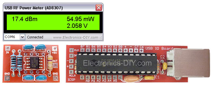 Accurate USB 0-500MHz RF Power Meter Kit