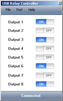 USB relay controller