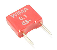 100nF / 63V 5% WIMA Metal Film Capacitor