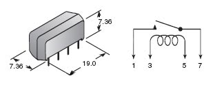 2.5 - 5V Low Power Ceramic Reed Relay 